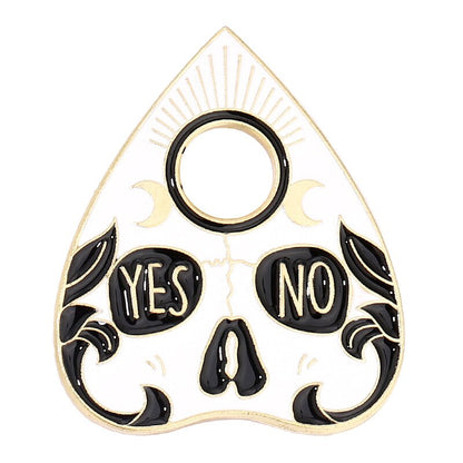 Punk Heart Enamel Pins Witch Ouija Sun Moon Brooches Metal Gothic Black Cat Animal Lapel Badge Jewelry Gift For Friend Wholesale