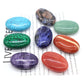 2.3&quot; Pholished Worry Palm Stones Healing Crystals Massage Gemstone Reiki Spiritual Mineral Supplies Energy Chakra Tumbled Quartz