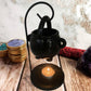 Hanging Cauldron Wax Burner Tealight Candle Holder Oil Burner Witches Witchcraft Home Yoga Room Meditation Decor Black Aroma