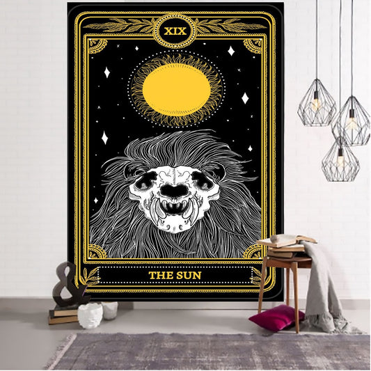 Witches High Priest Tarot Art Tapestry Dorm Constellation Hippie Astrology Wall Hanging Mandala for Bedroom Living Room Decor