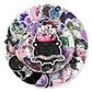 50pcs Aesthetic Crystal Witch Stickers For Guitar Stationery Phone Craft Supplies Retro Sticker Vintage Scrapbooking Material