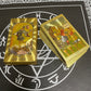 Golden High Quality 12x7cm Tarot Divination Cards Classic for Beginners with Guidebook Big Size Board Deck Runes Divination