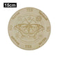 Dreamy Wooden Pendulum Board with Moon Star Divination Energy Carven Plate Healing Meditation Board Altar Ornaments