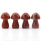 1pc Wholesale Natural Gemstone Crystal Amethyst Quartz Carved Mushroom Shape Reiki Plant Mini Home Decoration Christmas Gift