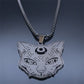 Goth Wicca Cat Moon Star Hollow Pendant Necklace Women Black Color Heptagram Witchcraft Stainless Steel Necklaces Jewelry N7079S