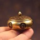 Retro Copper Incense Burner Incense Holder With Cover Twelve Chinese Zodiac Sign Censer Carving Desktop Ornament