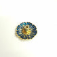 Incense Holders Mini Meditation Buddha Sandalwood Stick Holder Burner Round Dish Enamel Lotus Flower Catcher Plate Home Decor