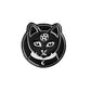 Best selling punk Witch coffin brooch Witch book Round Black brooch Dark series vintage badge
