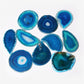 50-80mm Irregular Natural Onyx Agates Geode Slice With Hole Reiki Healing Chakra Stone for Home Decoration Finding Mineral Gifts