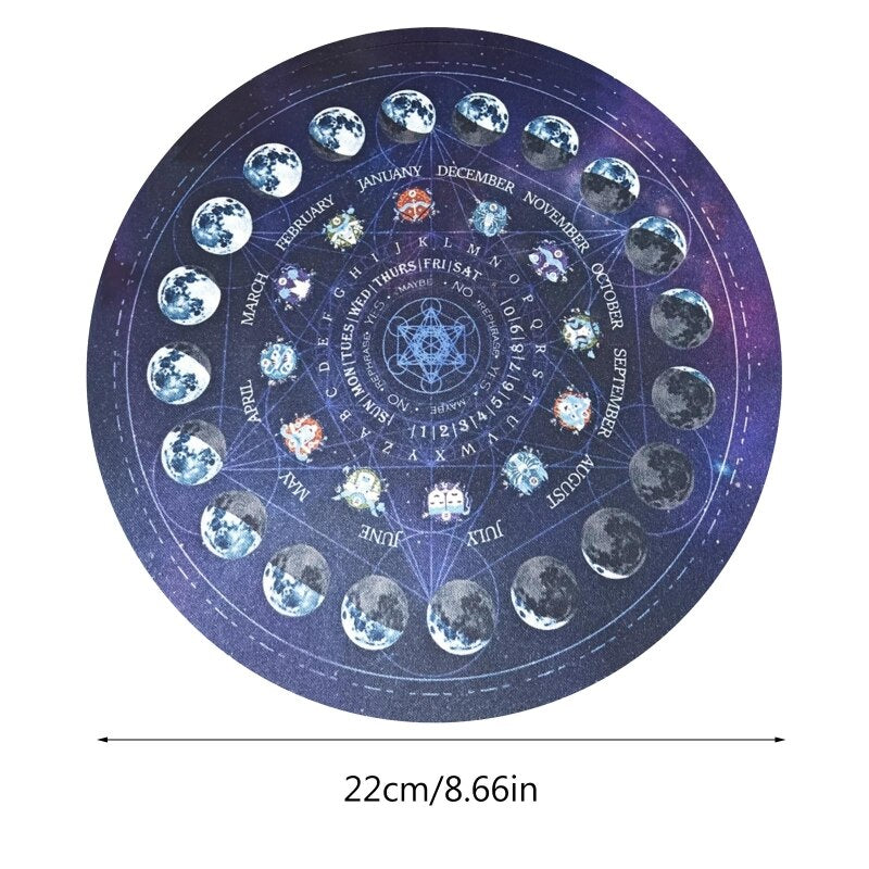 Tarot Tablecloth Magic Altar Table Cloth Astrology Pad Round Shape Pendulum Pad 918E