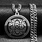 Viking Witch Celtic Knot Pendant Necklace Stainless Steel Men Chain Odin Gothic Necklace Protection Amulet Jewelry nudo de bruj