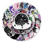 50pcs Aesthetic Crystal Witch Stickers For Guitar Stationery Phone Craft Supplies Retro Sticker Vintage Scrapbooking Material