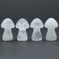 1pc Wholesale Natural Gemstone Crystal Amethyst Quartz Carved Mushroom Shape Reiki Plant Mini Home Decoration Christmas Gift