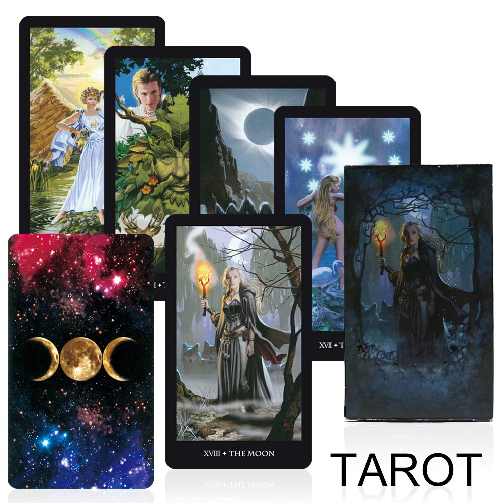 Moonology New Oracle Cards Divination Fate Game Affectional  Oracle Deck Tarot Cards for Beginners  With PDF Guidebook