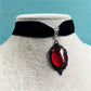 Brand New Black Velvet Collar, Gothic Victorian Black Embossed Crystal Necklace, Fashion Women Gifts, Pagan Witchcraft Jewelry