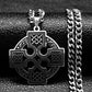 Viking Witch Celtic Knot Pendant Necklace Stainless Steel Men Chain Odin Gothic Necklace Protection Amulet Jewelry nudo de bruj