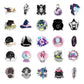 50pcs Aesthetic Crystal Witch Stickers For Guitar Stationery Phone Craft Supplies Retro Sticker Vintage Scrapbooking Material