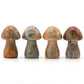 1pc Wholesale Natural Gemstone Crystal Amethyst Quartz Carved Mushroom Shape Reiki Plant Mini Home Decoration Christmas Gift