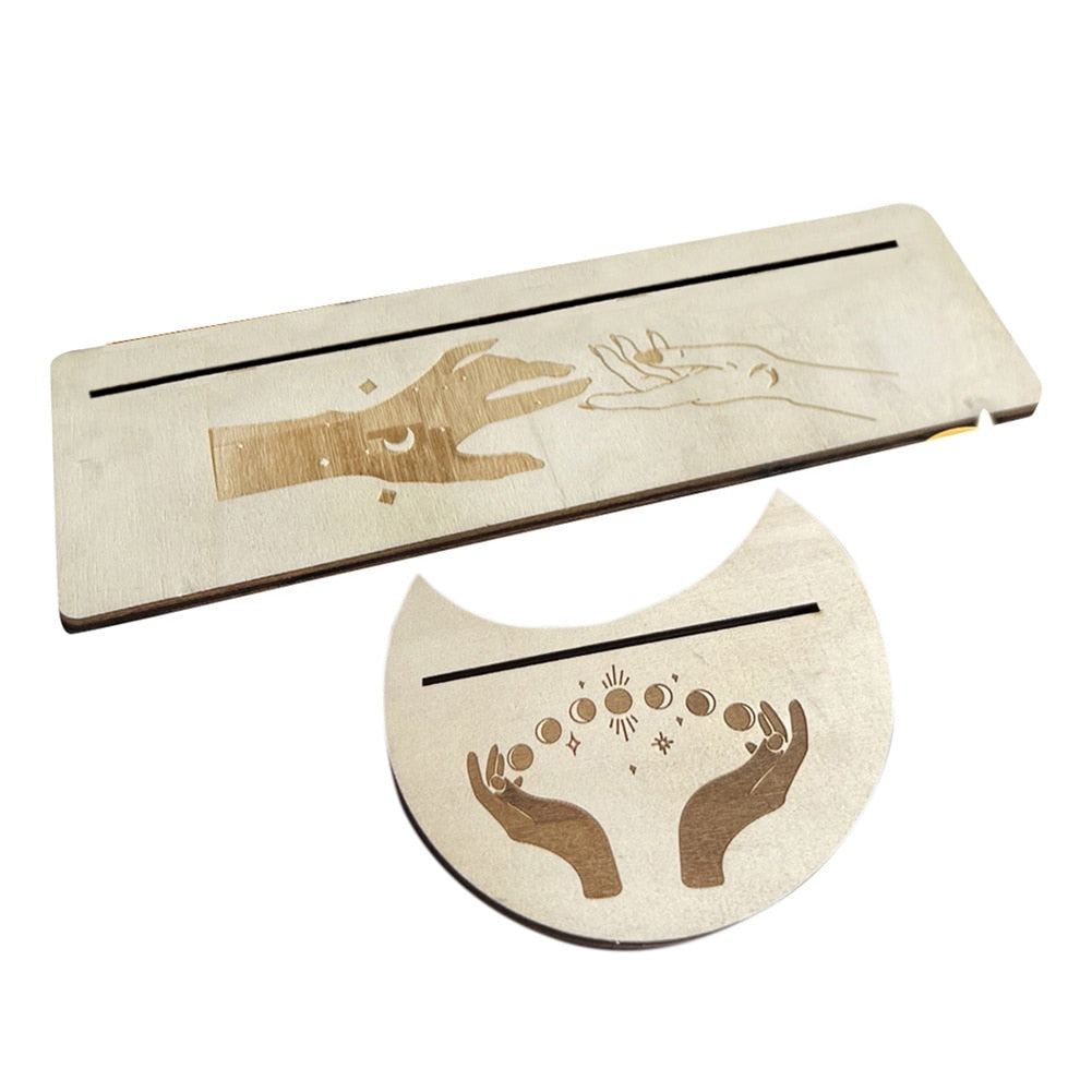 Wooden Tarot Card Display Card Holder Base Stable Durable Tarot Card Stand for Enthusiast Divination Altar Game Accessories