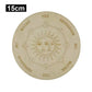 Dreamy Wooden Pendulum Board with Moon Star Divination Energy Carven Plate Healing Meditation Board Altar Ornaments
