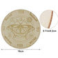 Wooden Divination Pendulum Game Board With Moon Star Divination Energy Carven Plate Healing Meditation Board Altar Ornaments