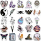 50pcs Retro Witch Magic Crystal Stickers For Laptop Stationery Ipad Craft Supplies DIY Scrapbooking Material Vintage Sticker