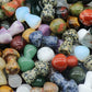 1pc Wholesale Natural Gemstone Crystal Amethyst Quartz Carved Mushroom Shape Reiki Plant Mini Home Decoration Christmas Gift