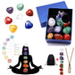 Natural Crystal Chakras Kit Amethyst Stone Healing Meditation Reiki 7 Chakra Yoga Stone Set Collection Gifts Necklace Spiritual